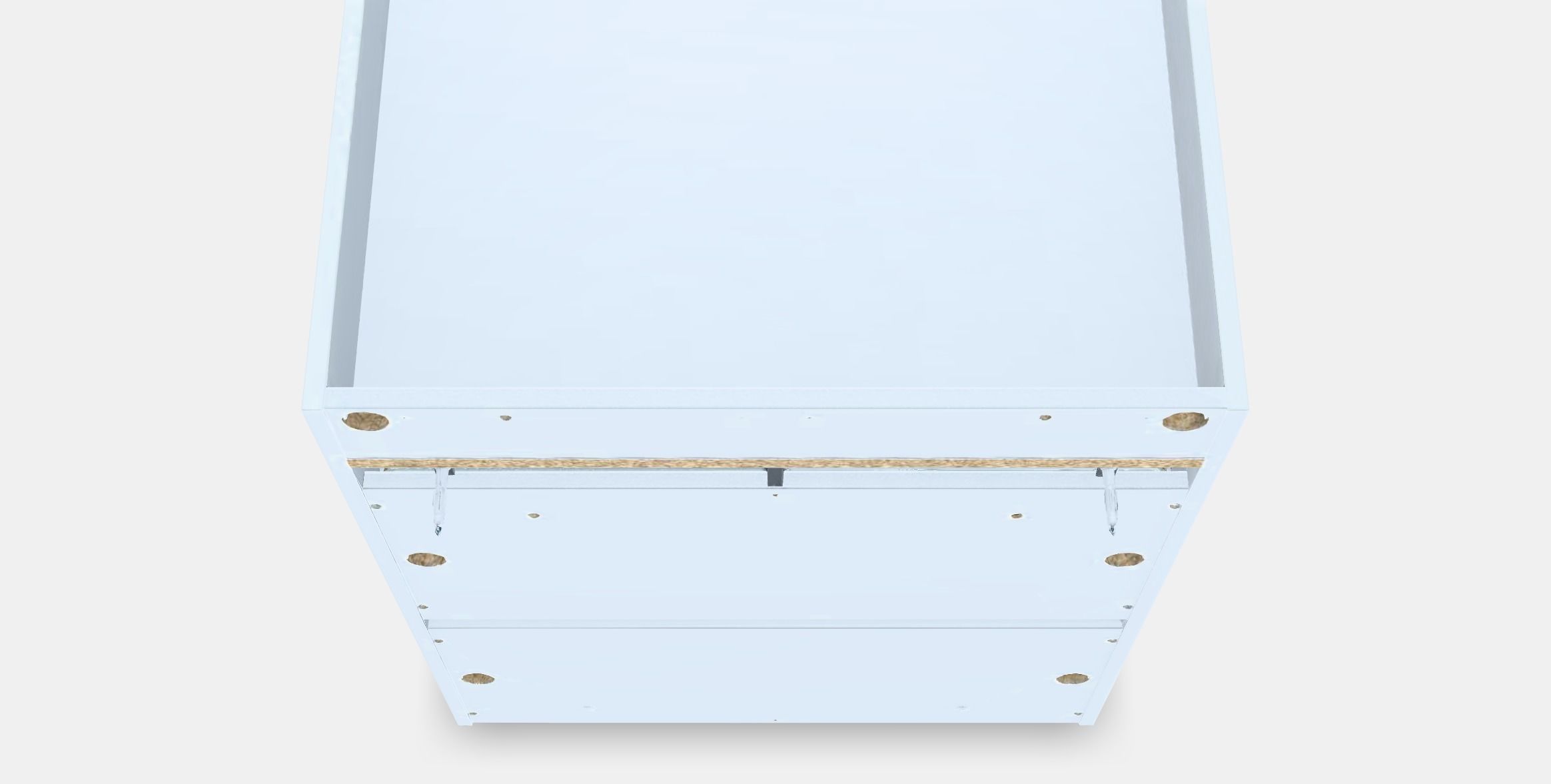 HAUGA Chest of 3 drawers Low-poly 3D model_4