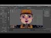 Giangho cartoon -Gangster Low-poly 3D model_1