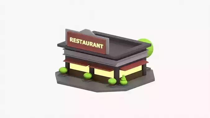 Restaurant 3D Illustration