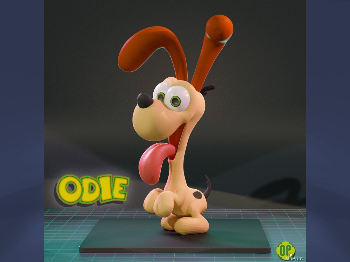 ODIE - from Garfield the Movie - 3D Printable 3D print model_2