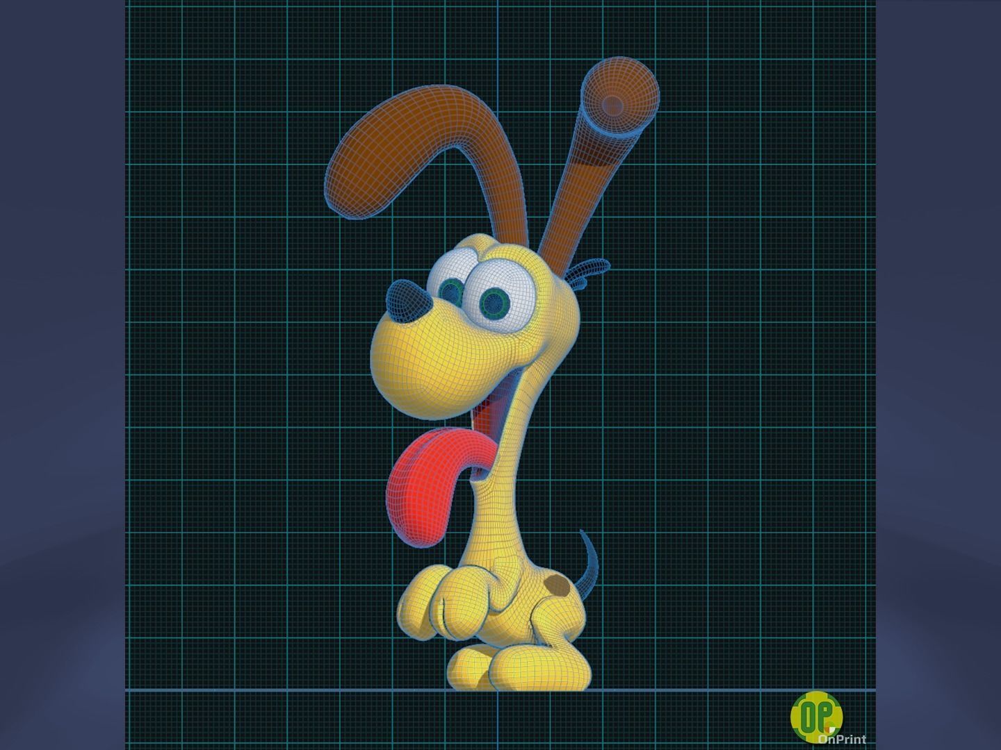 ODIE - from Garfield the Movie - 3D Printable 3D print model_3