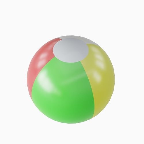 Beach Ball 01 Low-poly 3D model