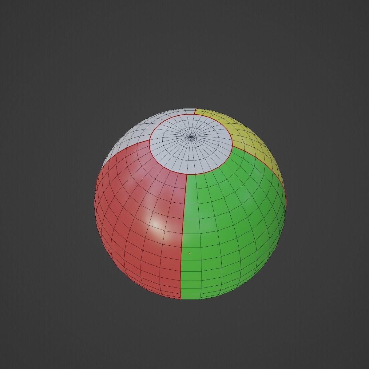 Beach Ball 01 Low-poly 3D model_6