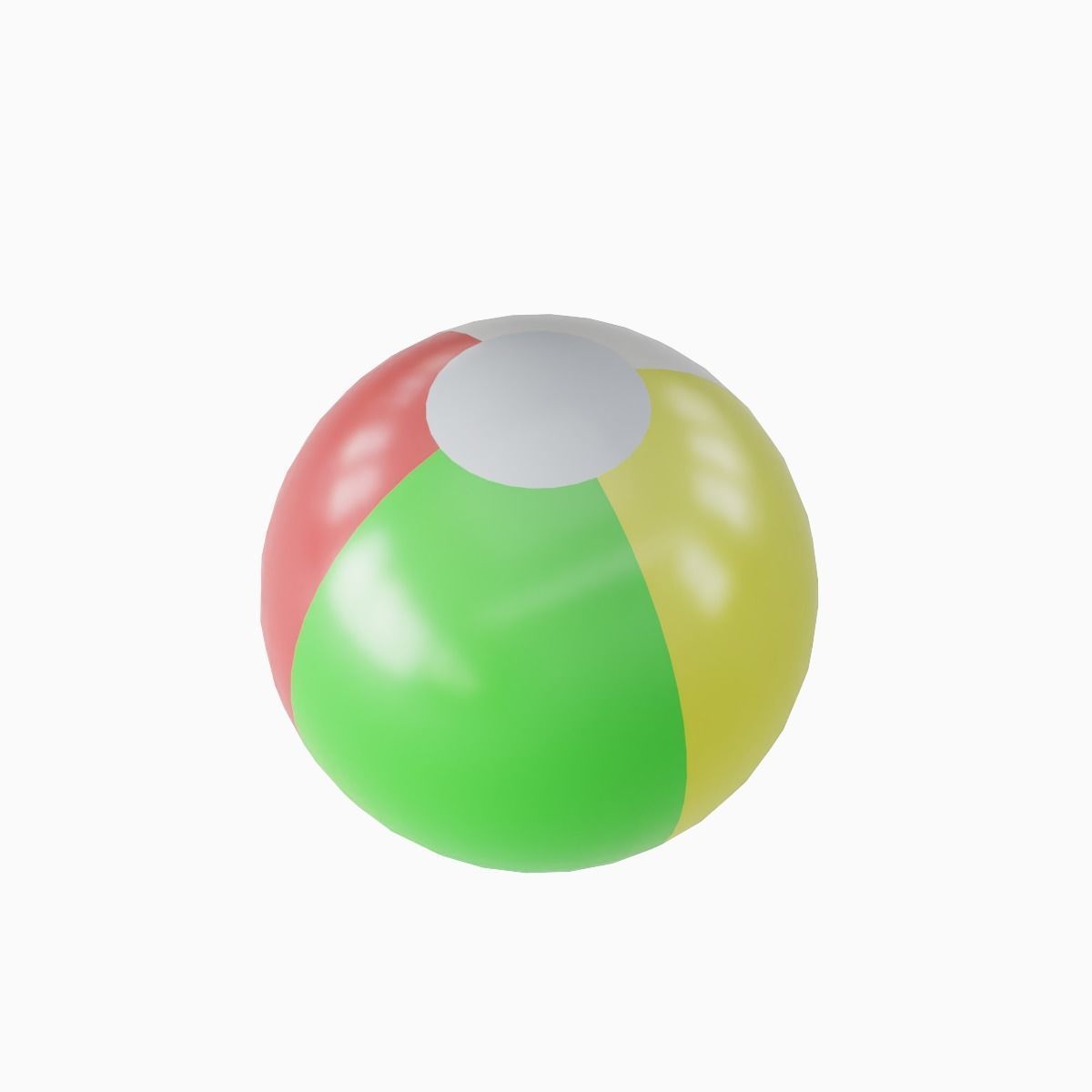 Beach Ball 01 Low-poly 3D model_2