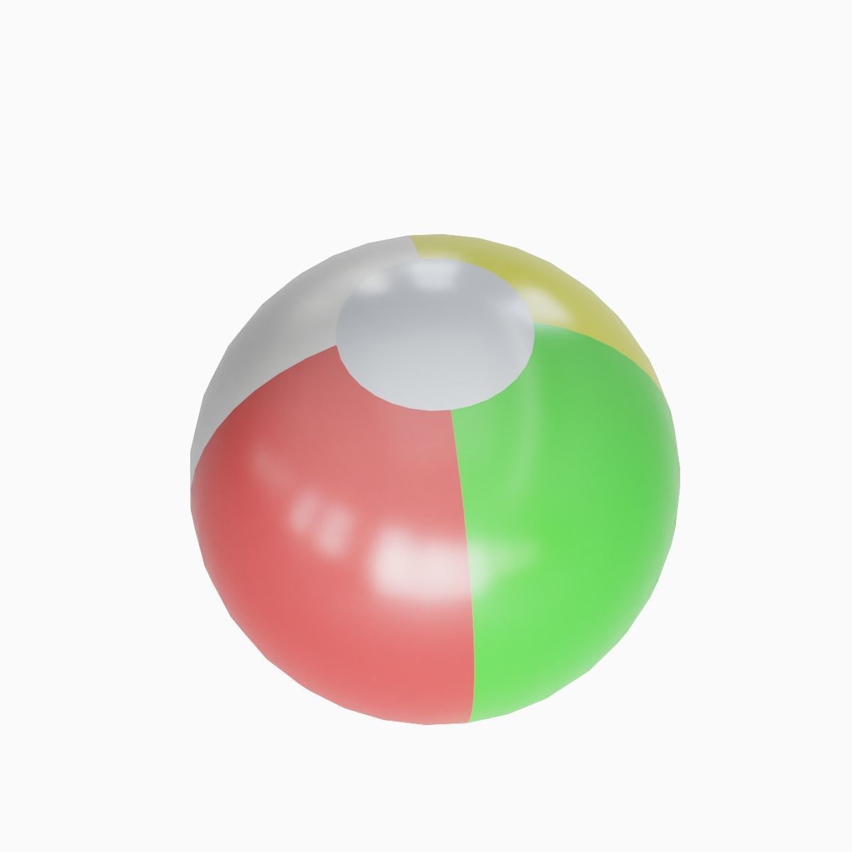 Beach Ball 01 Low-poly 3D model_4