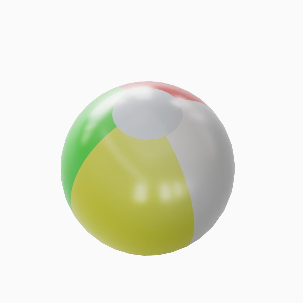 Beach Ball 01 Low-poly 3D model_3