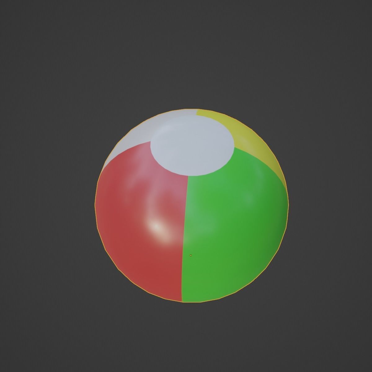Beach Ball 01 Low-poly 3D model_5