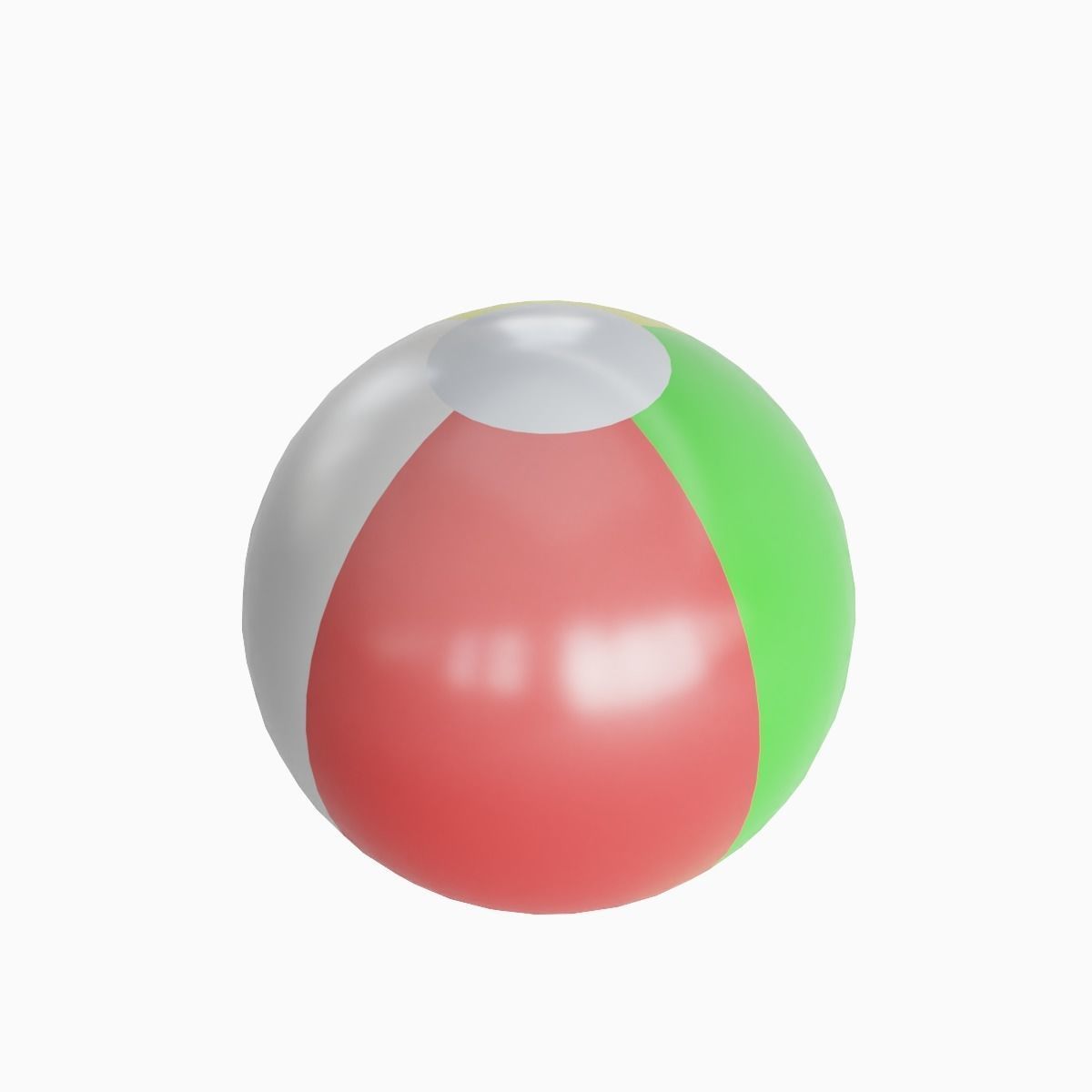 Beach Ball 01 Low-poly 3D model_1