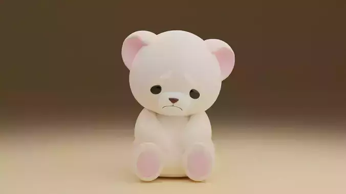 unhappy bear 3D print model