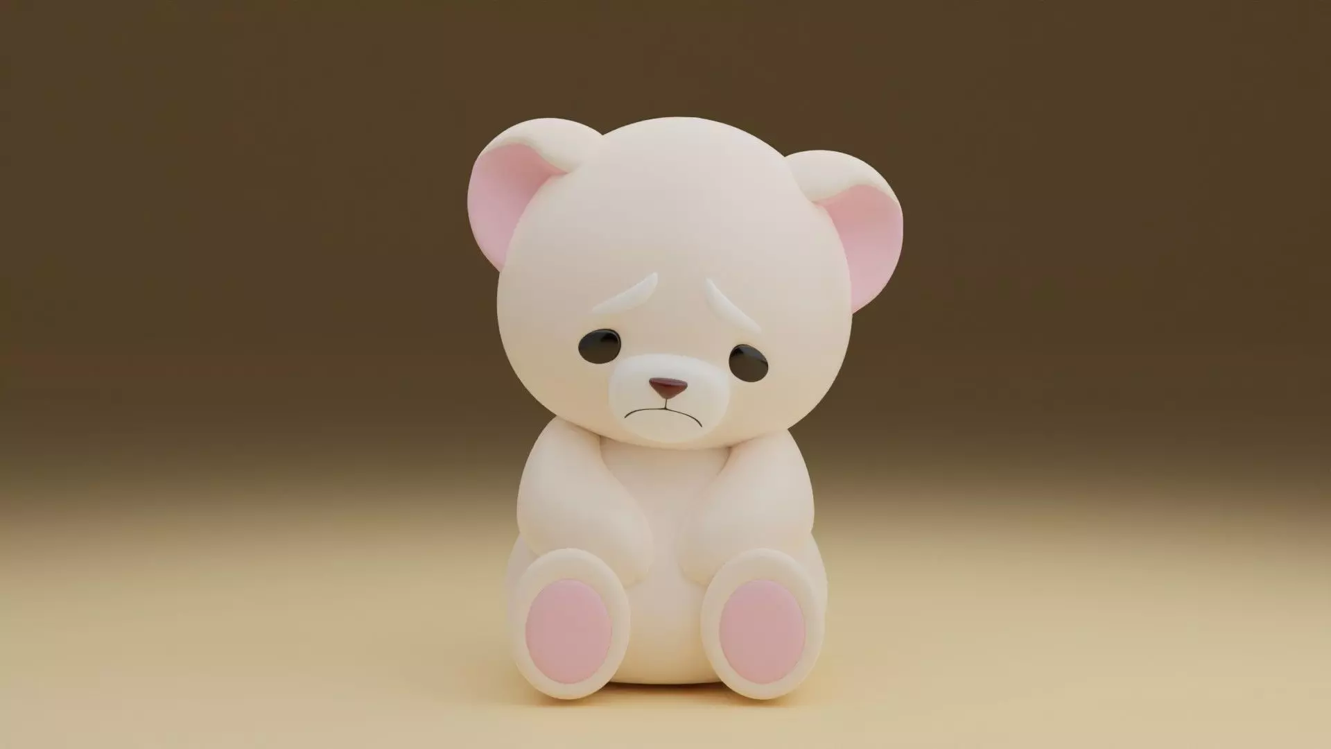 unhappy bear 3D print model_0