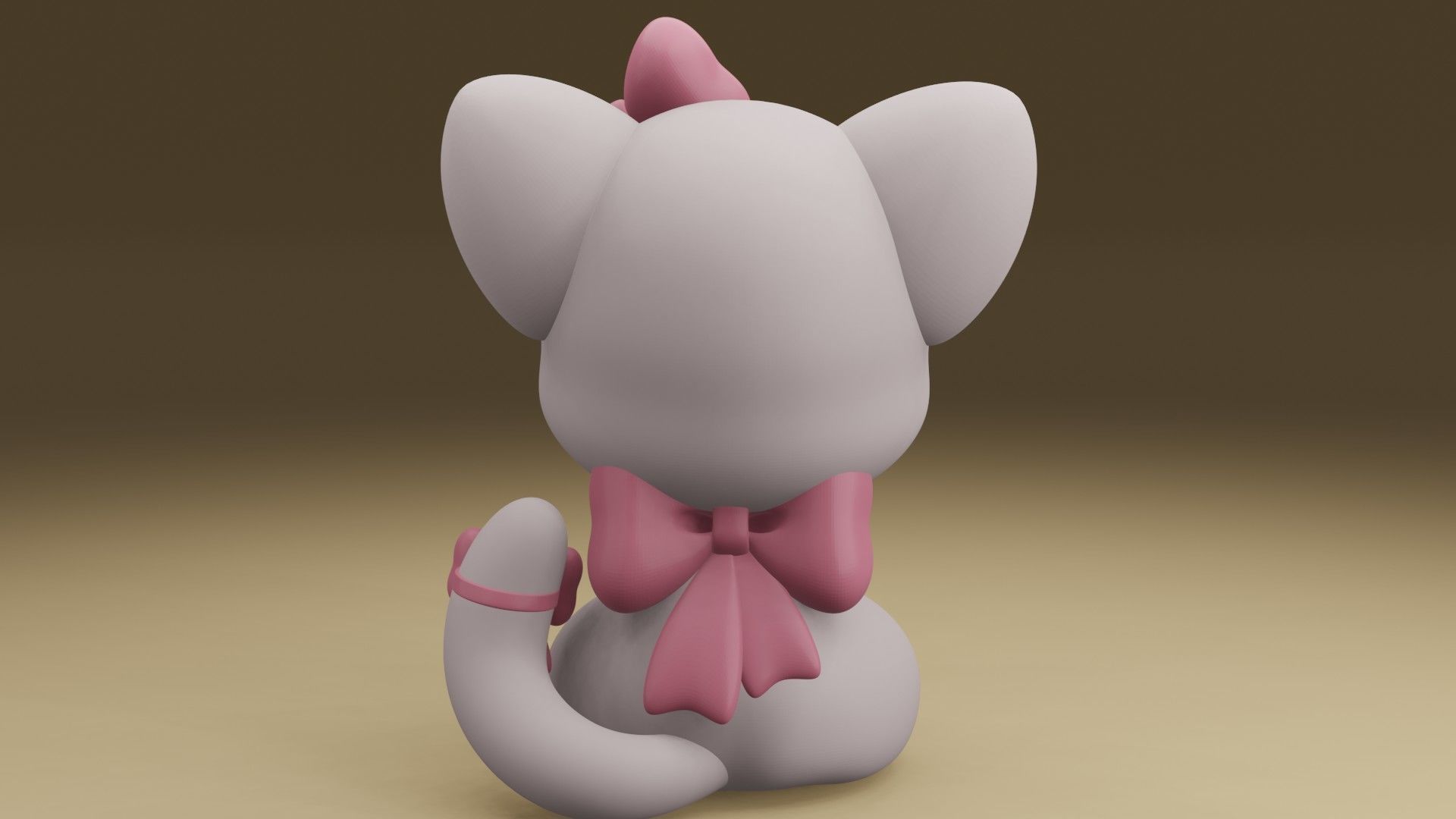 happy cat 3D print model_11