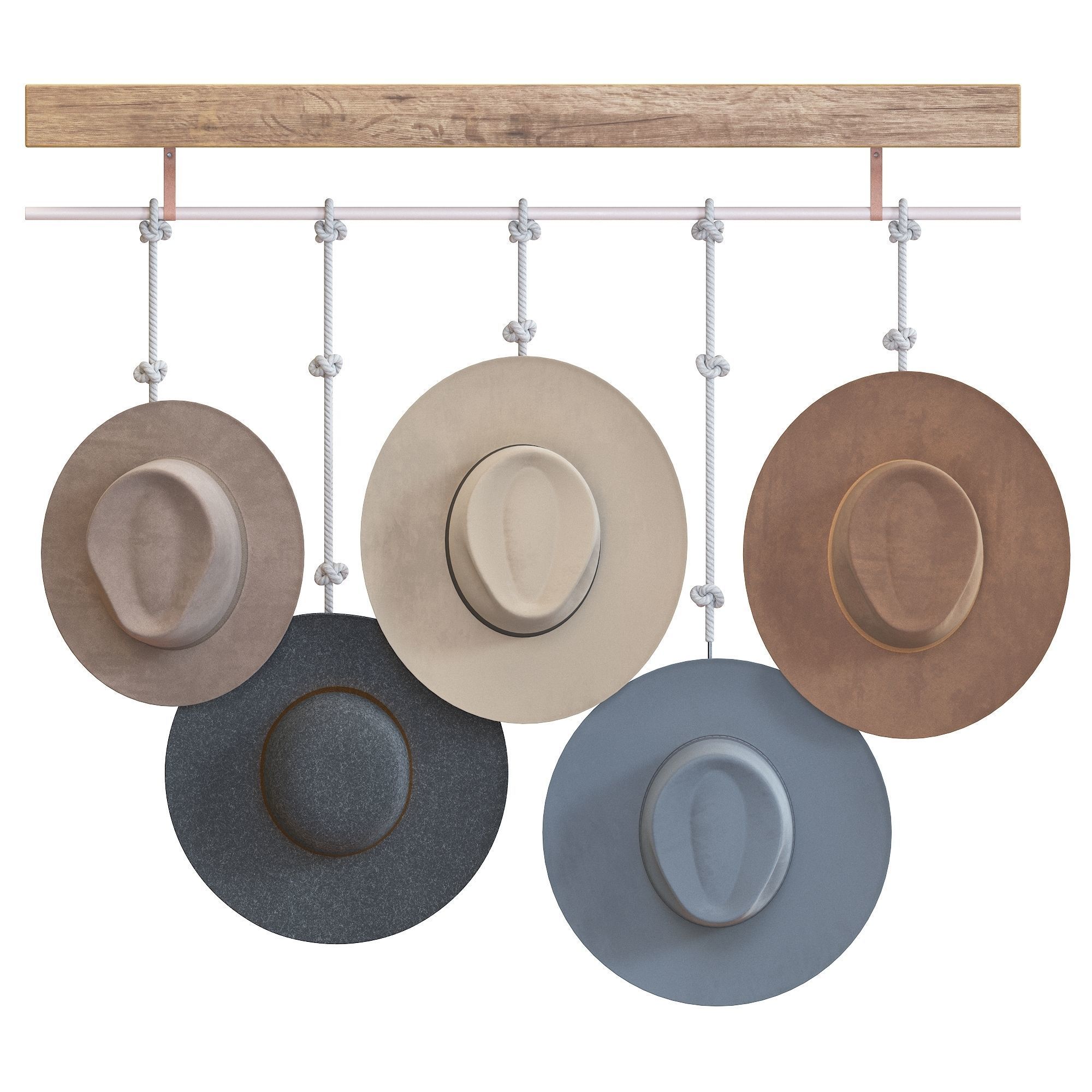 Decorative hat set 3D model_1