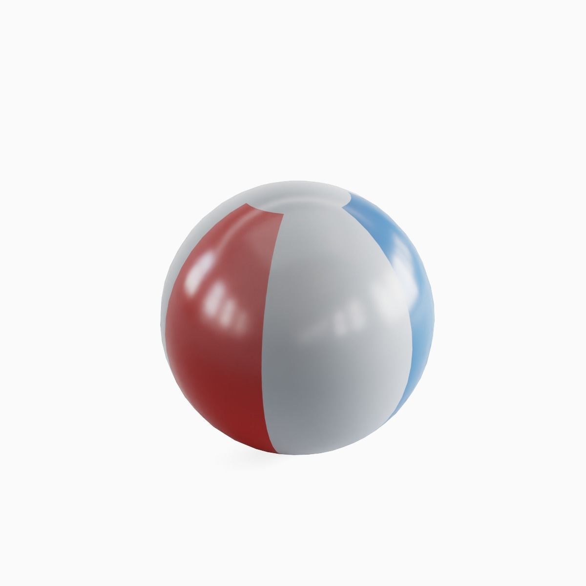Beach Ball 02 Low-poly 3D model_5