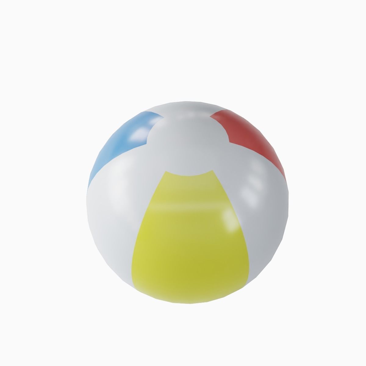 Beach Ball 02 Low-poly 3D model_2