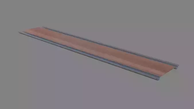 Bowling alley Low-poly 3D model