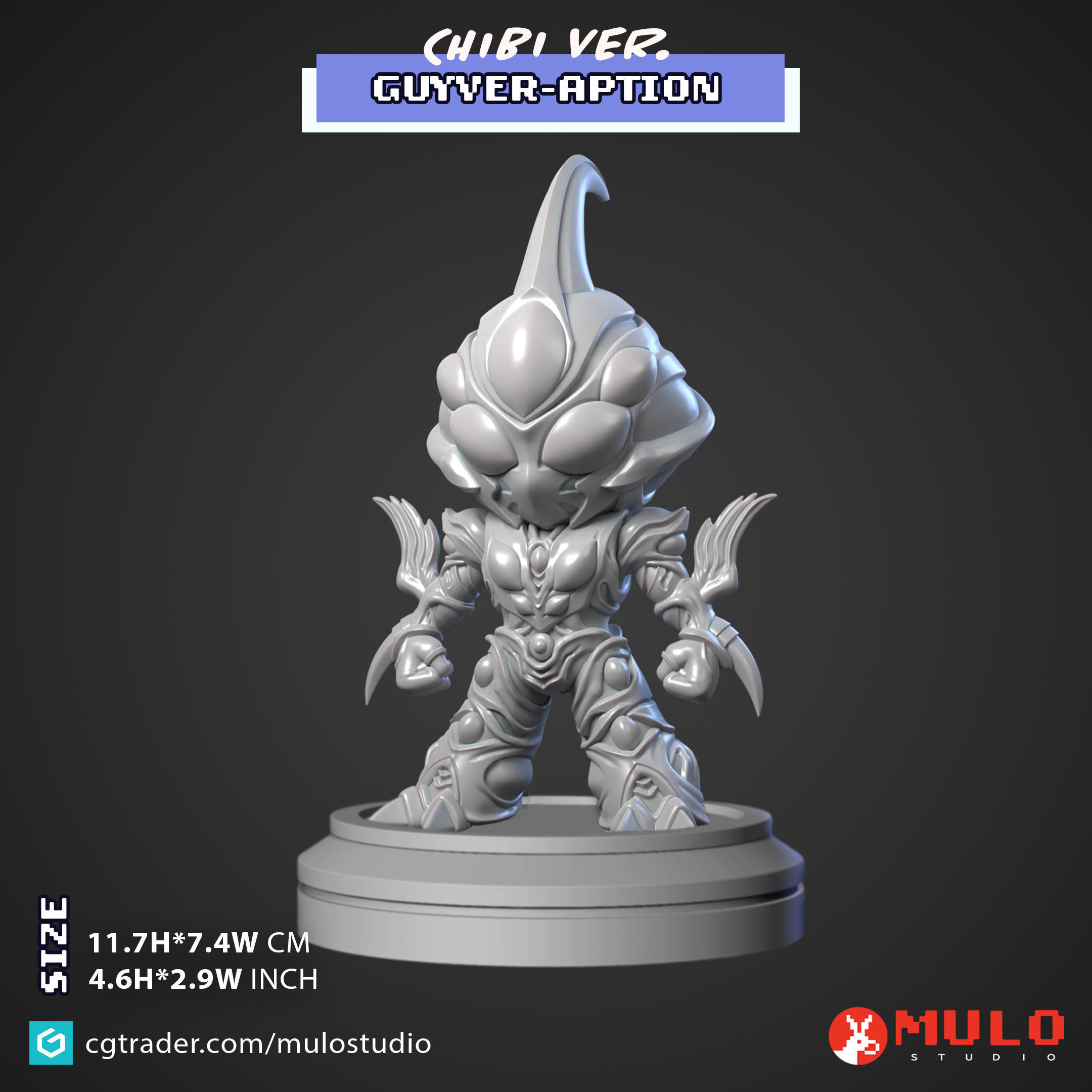 Chibi Guyver-Aption 3D print model_1