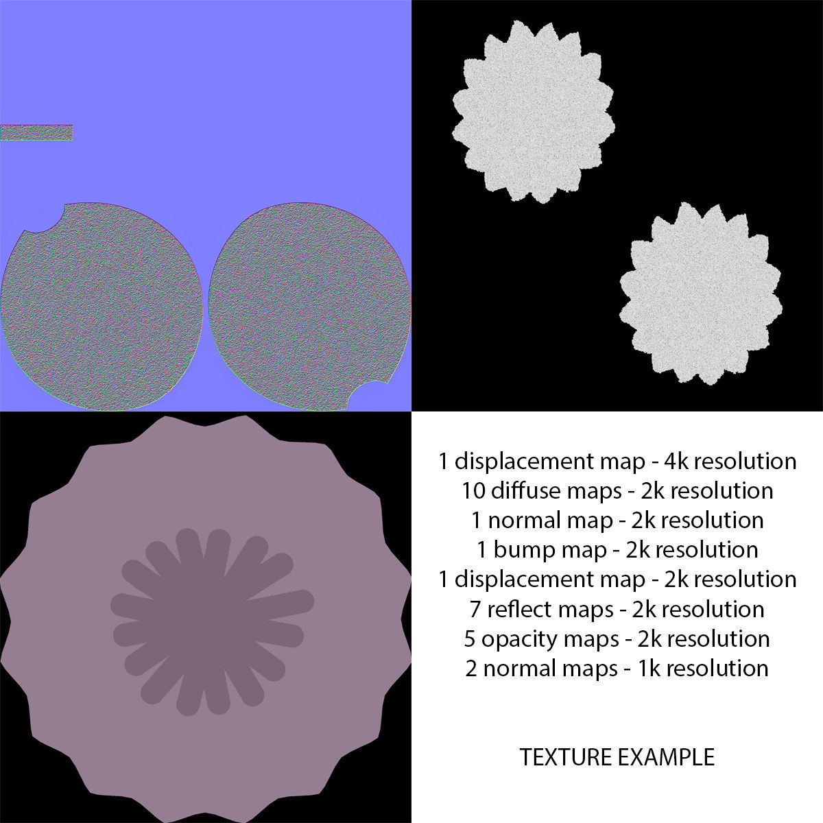 Christmas Balls Low-poly 3D model_19