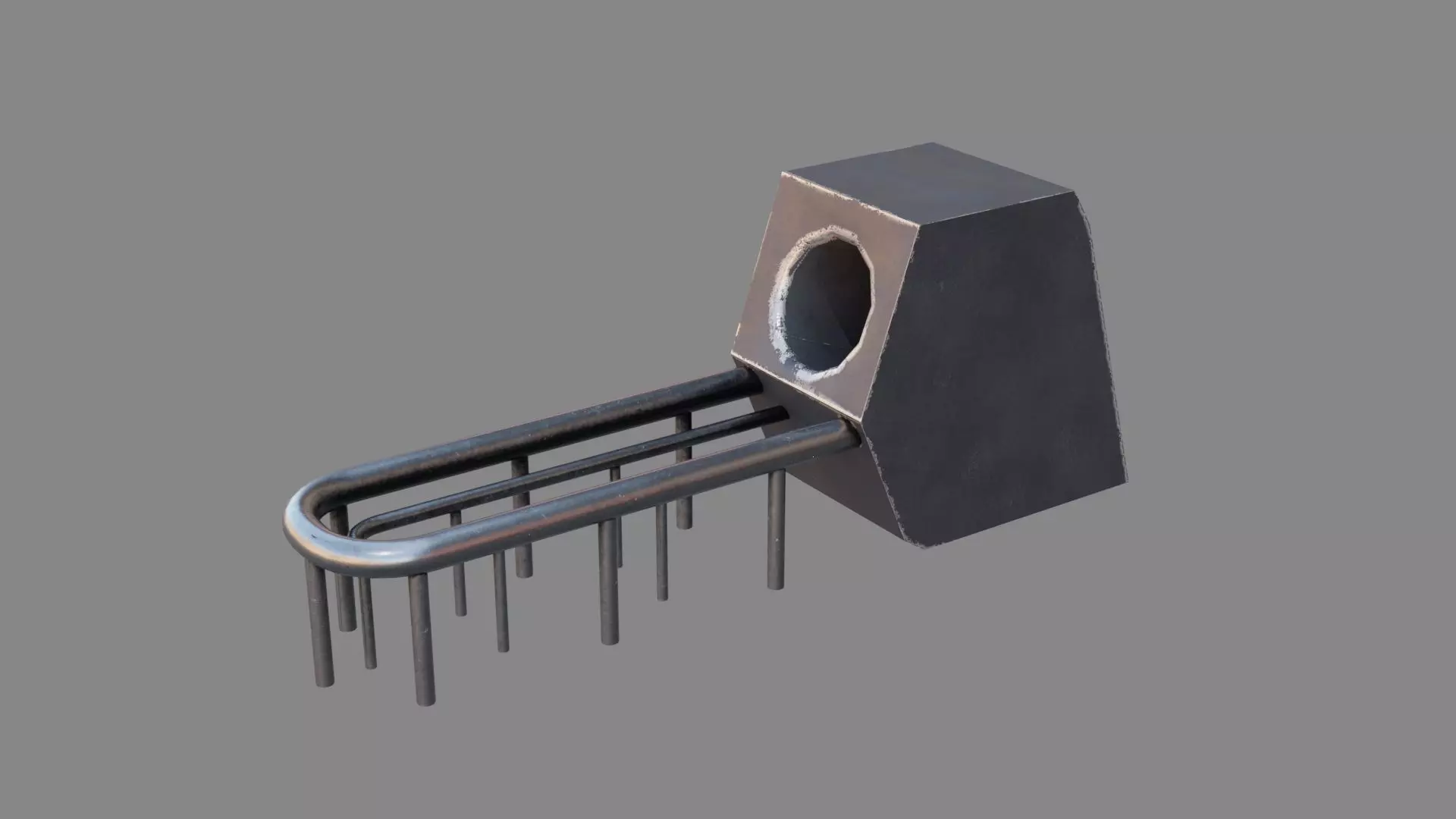 Bowling mahine Low-poly 3D model