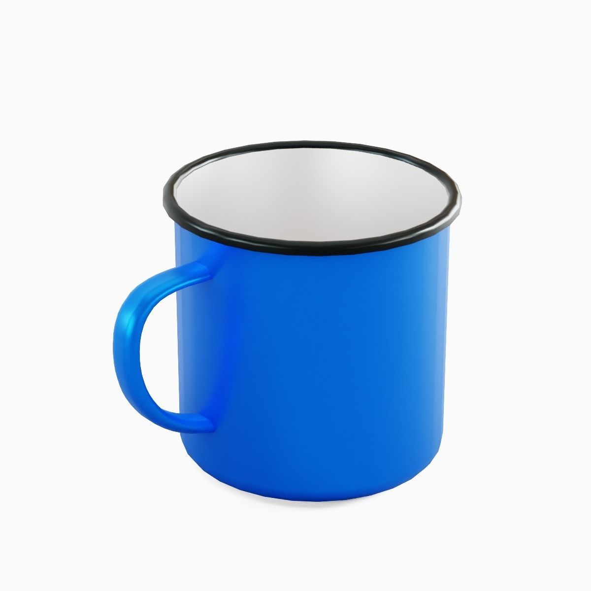 Iron Mug 04 Low-poly 3D model_4