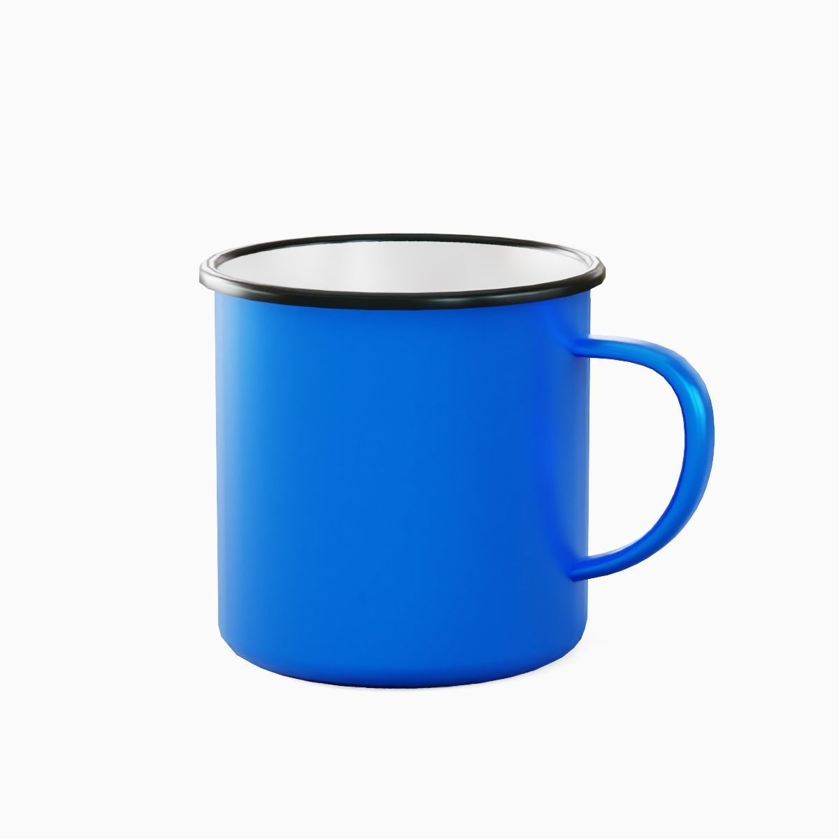 Iron Mug 04 Low-poly 3D model_7