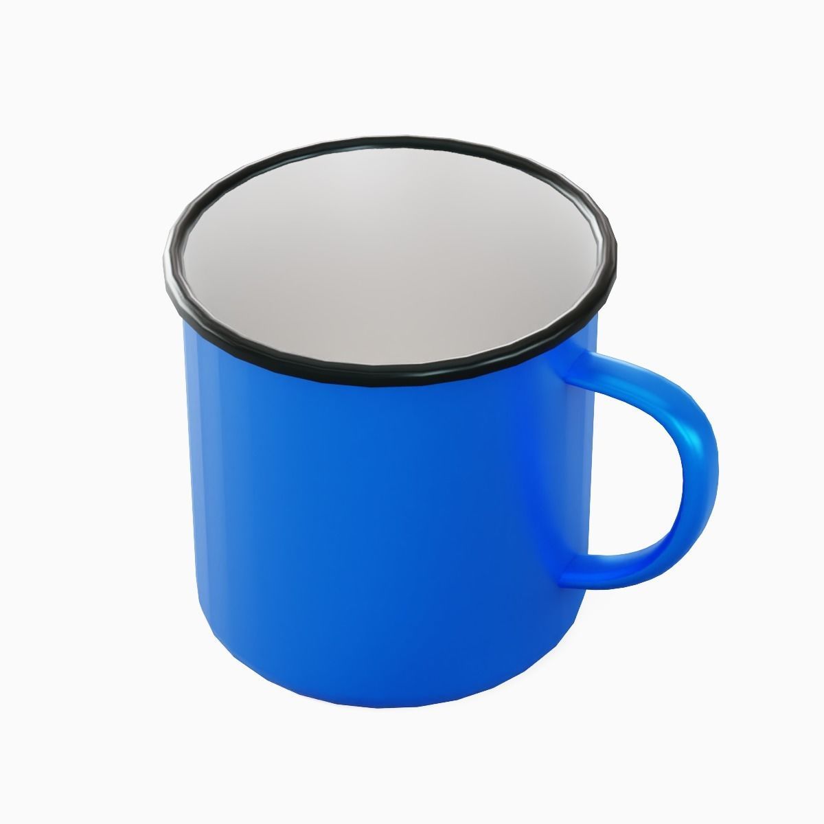Iron Mug 04 Low-poly 3D model_6