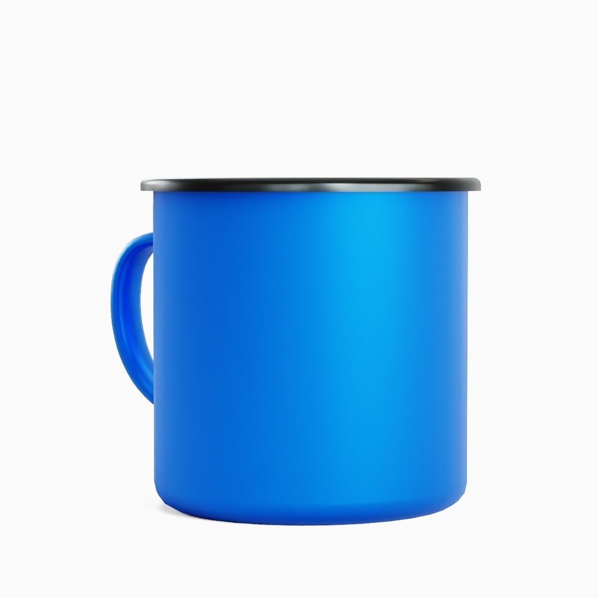 Iron Mug 04 Low-poly 3D model_3