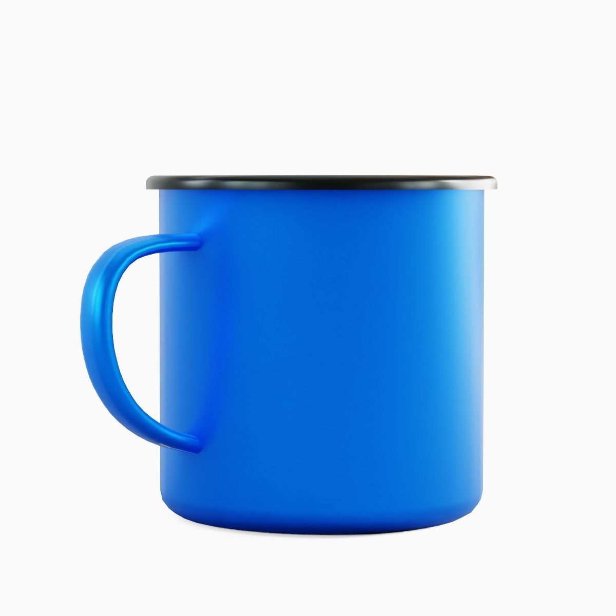 Iron Mug 04 Low-poly 3D model_2