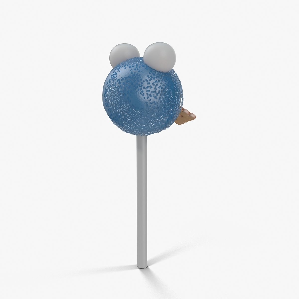 Cake Pop Monster Low-poly 3D model_21