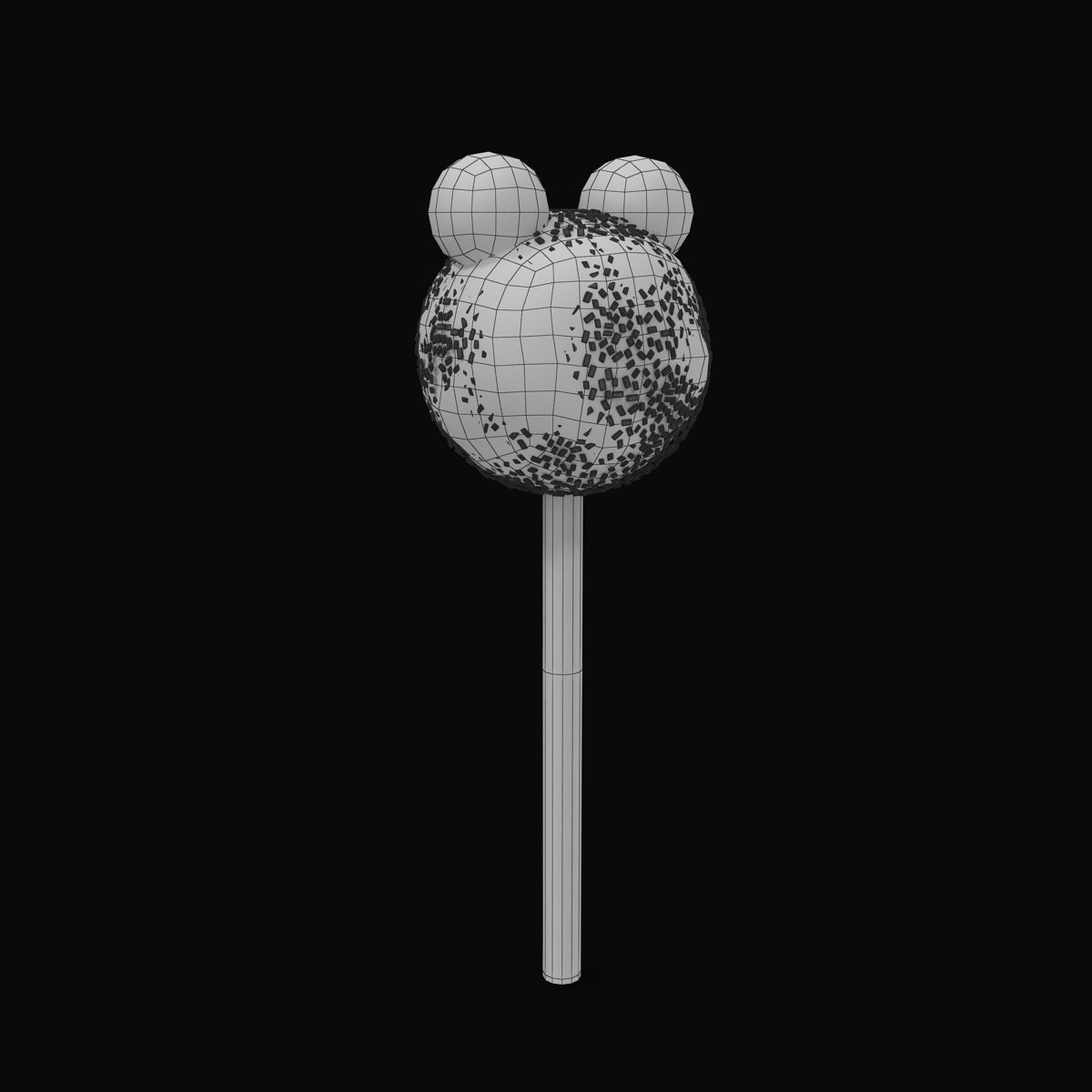 Cake Pop Monster Low-poly 3D model_26