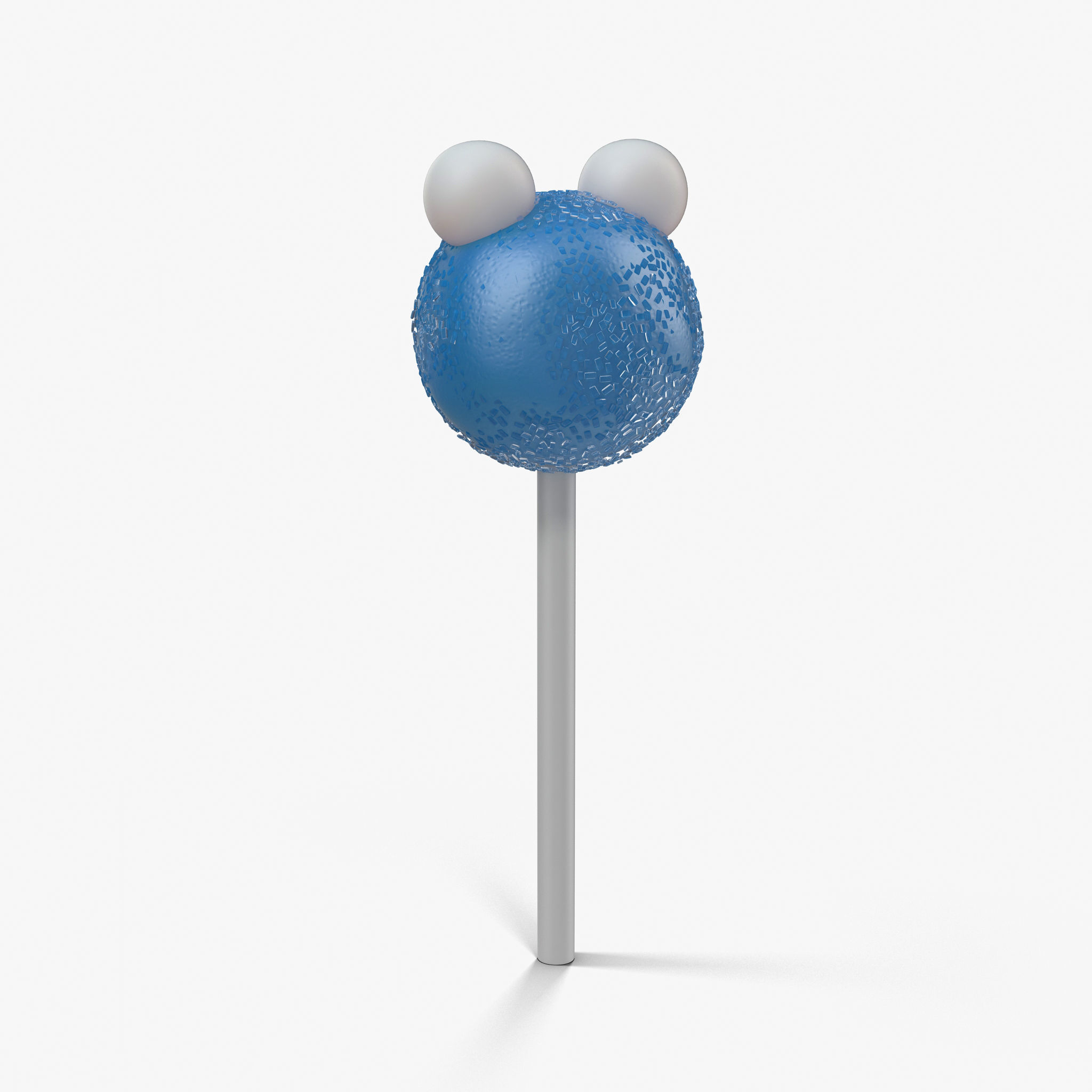 Cake Pop Monster Low-poly 3D model_5