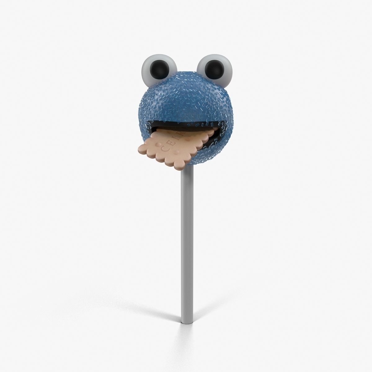 Cake Pop Monster Low-poly 3D model_14