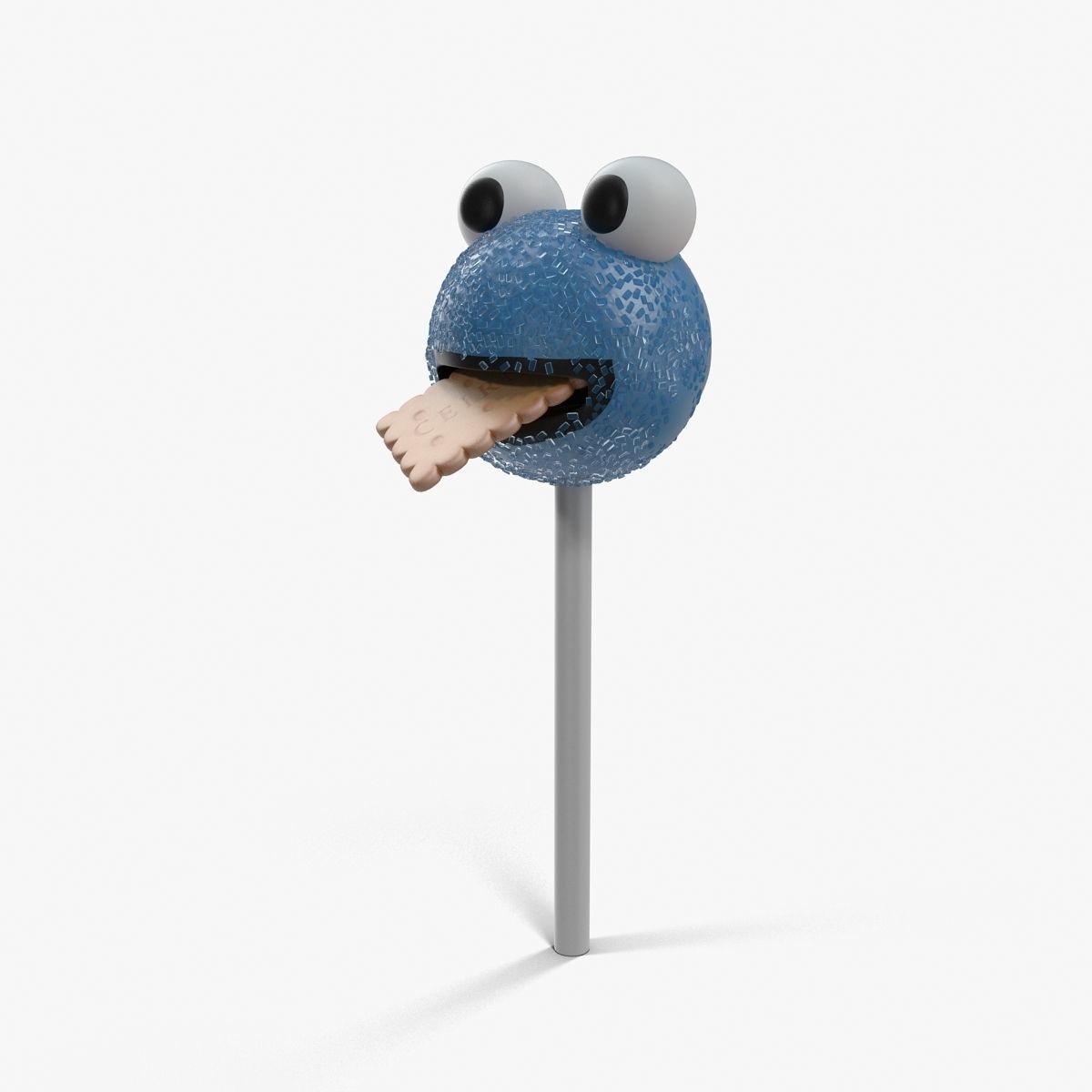 Cake Pop Monster Low-poly 3D model_20