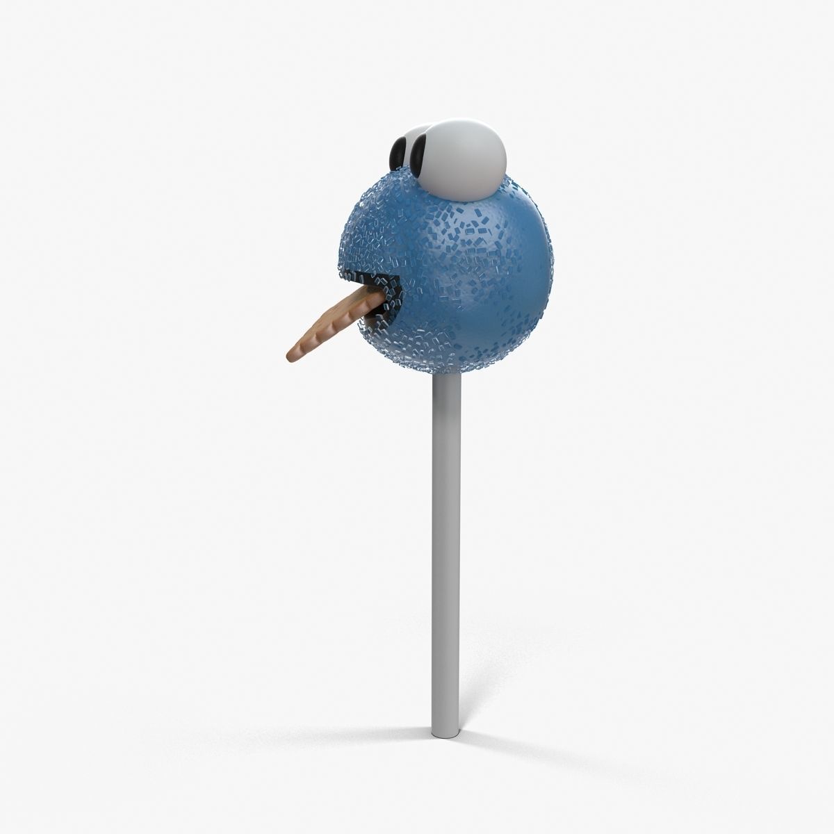 Cake Pop Monster Low-poly 3D model_19