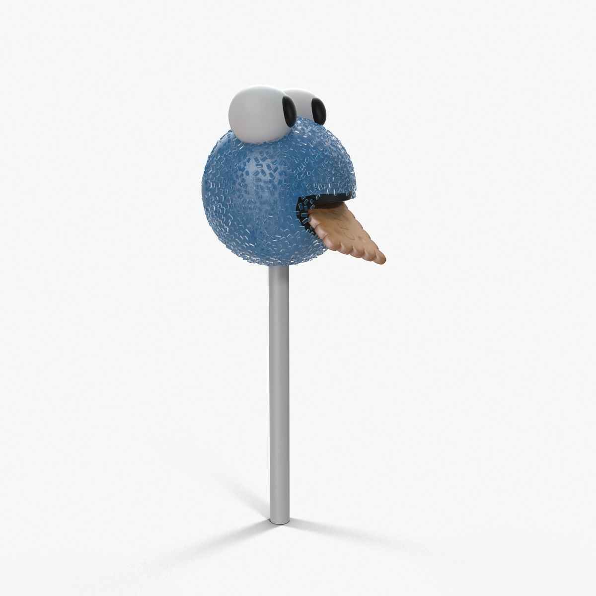 Cake Pop Monster Low-poly 3D model_16