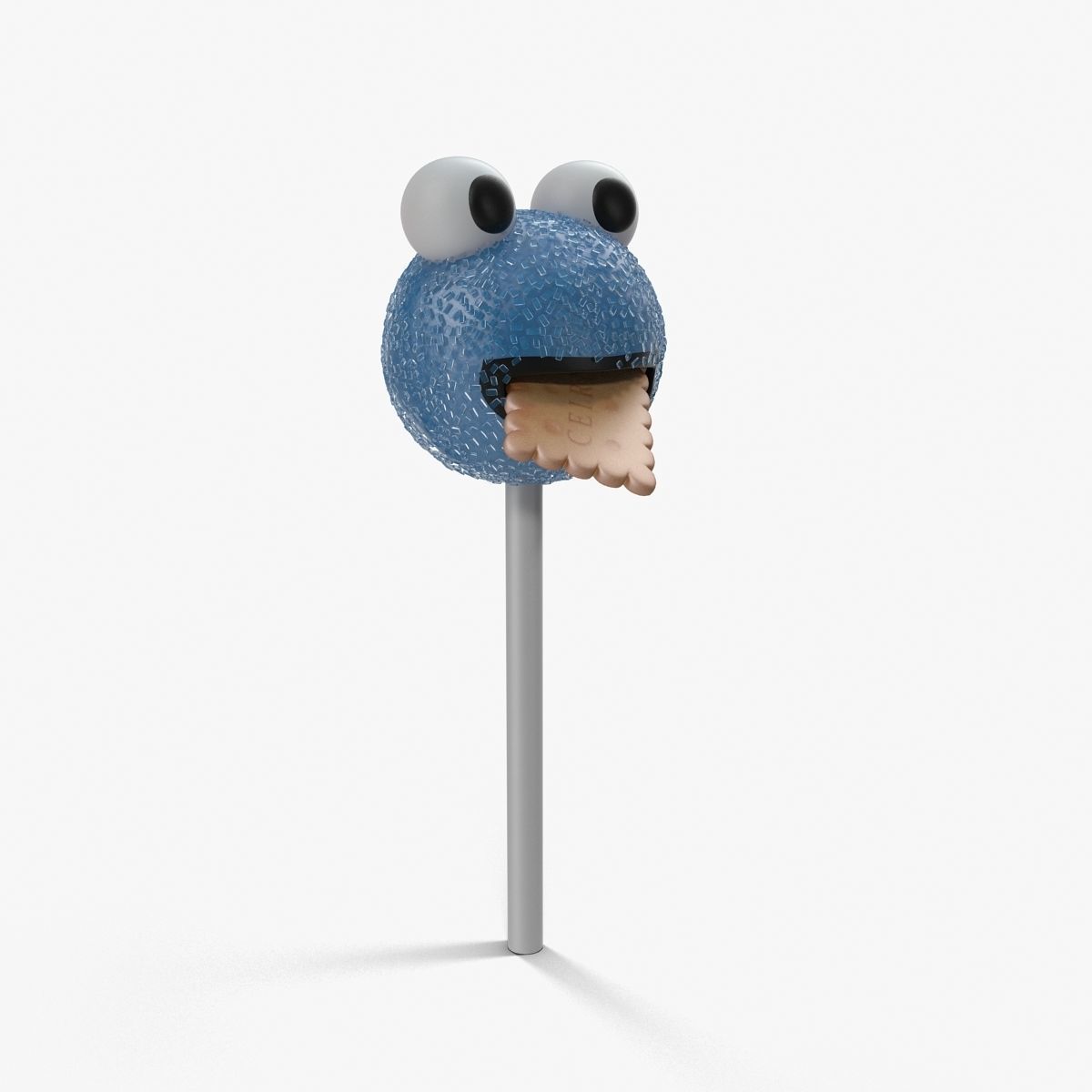 Cake Pop Monster Low-poly 3D model_15