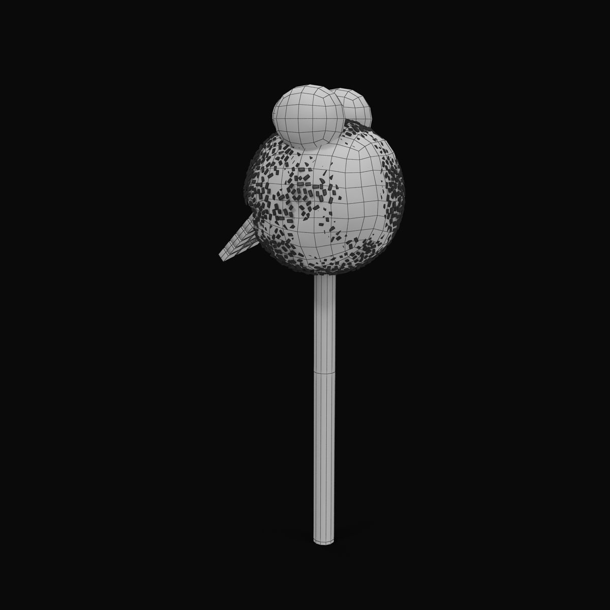 Cake Pop Monster Low-poly 3D model_27
