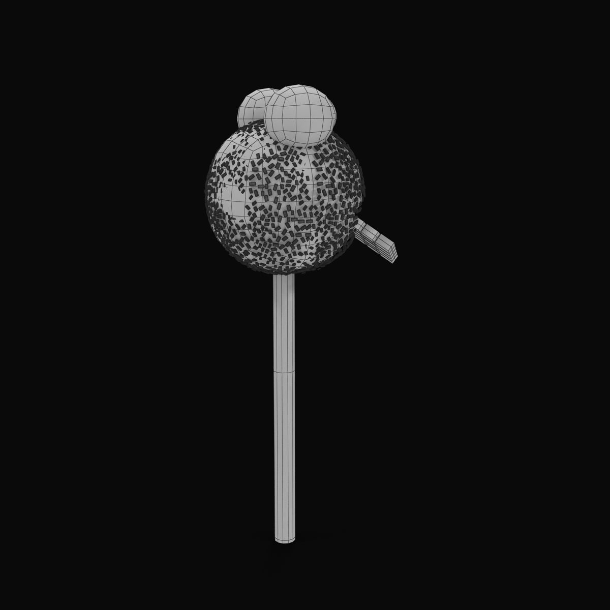 Cake Pop Monster Low-poly 3D model_24
