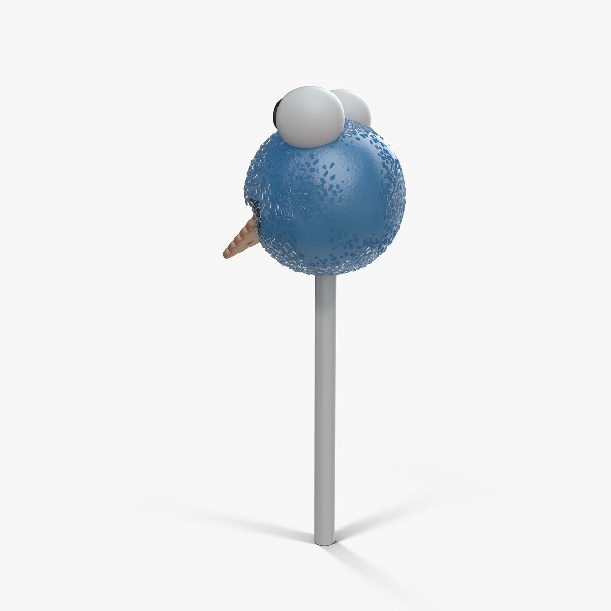 Cake Pop Monster Low-poly 3D model_13