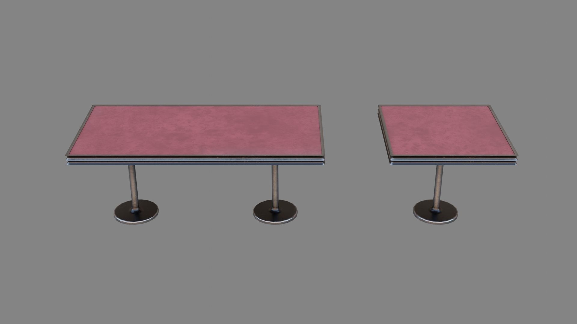 Bowling tables Low-poly 3D model_5