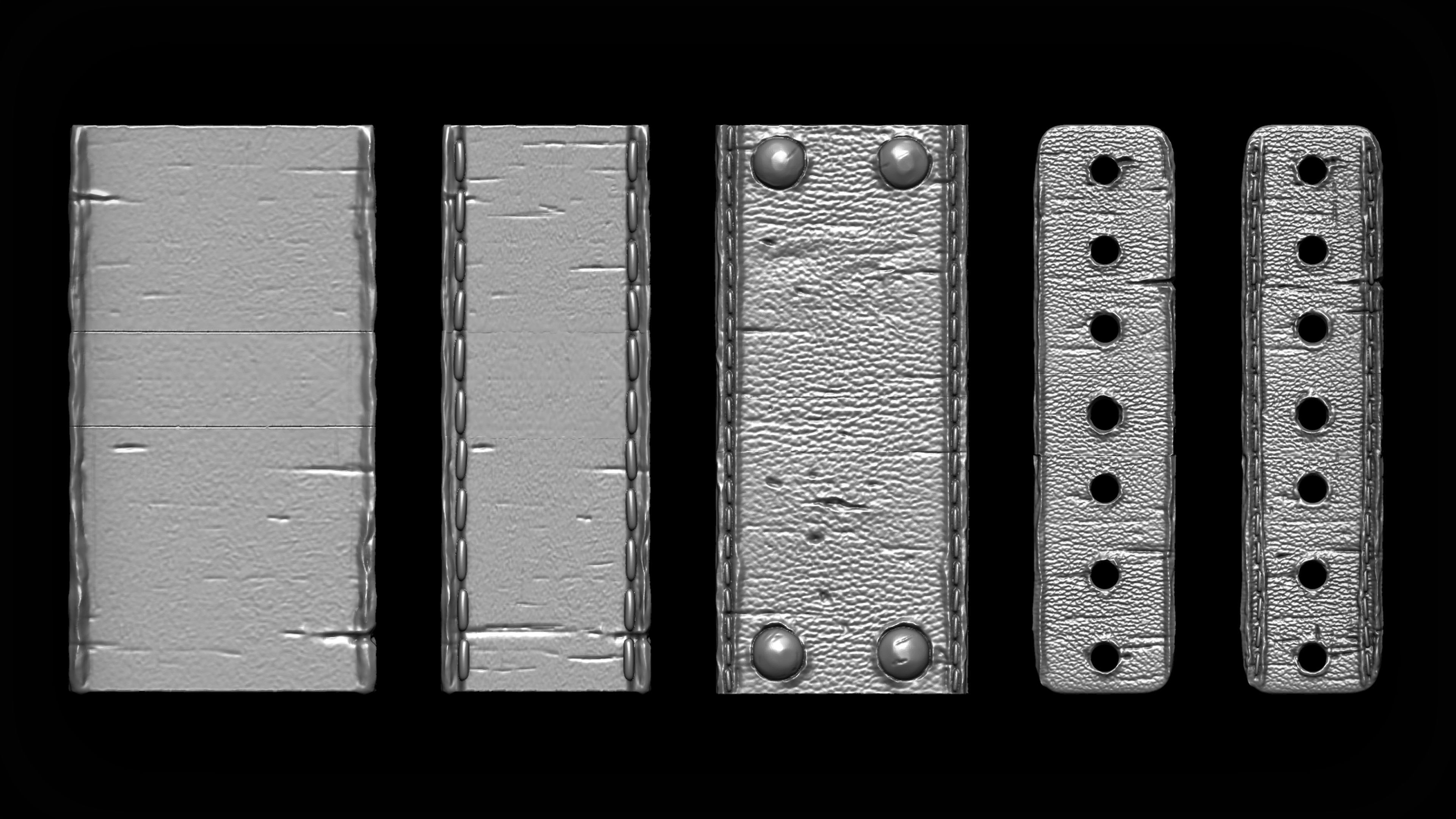 Zbrush Curve 120 Brushes Bundle 20 OFF 3D model_3