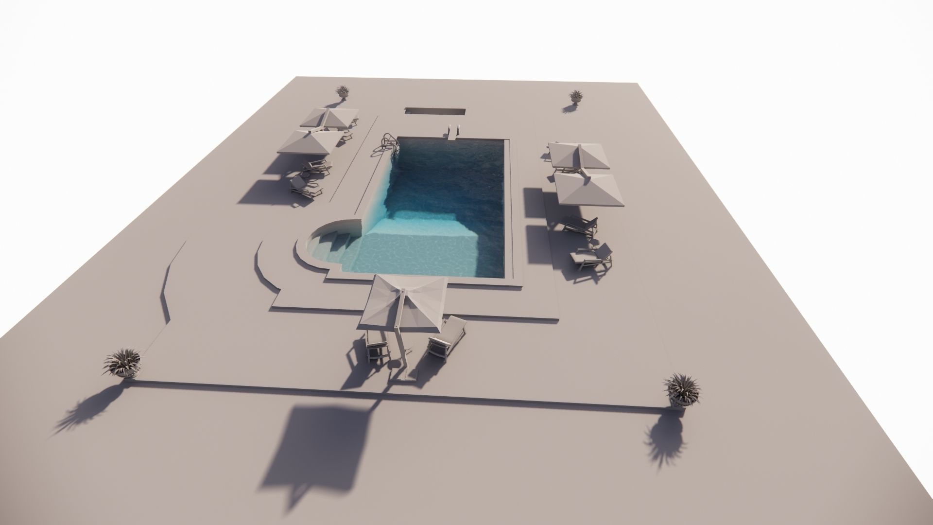 Swimming pool 3D model_15