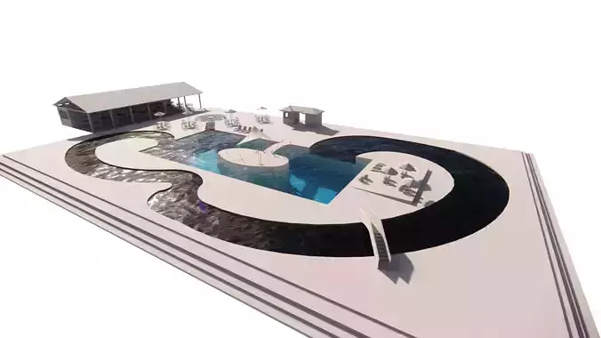 Swimming pool 3D model