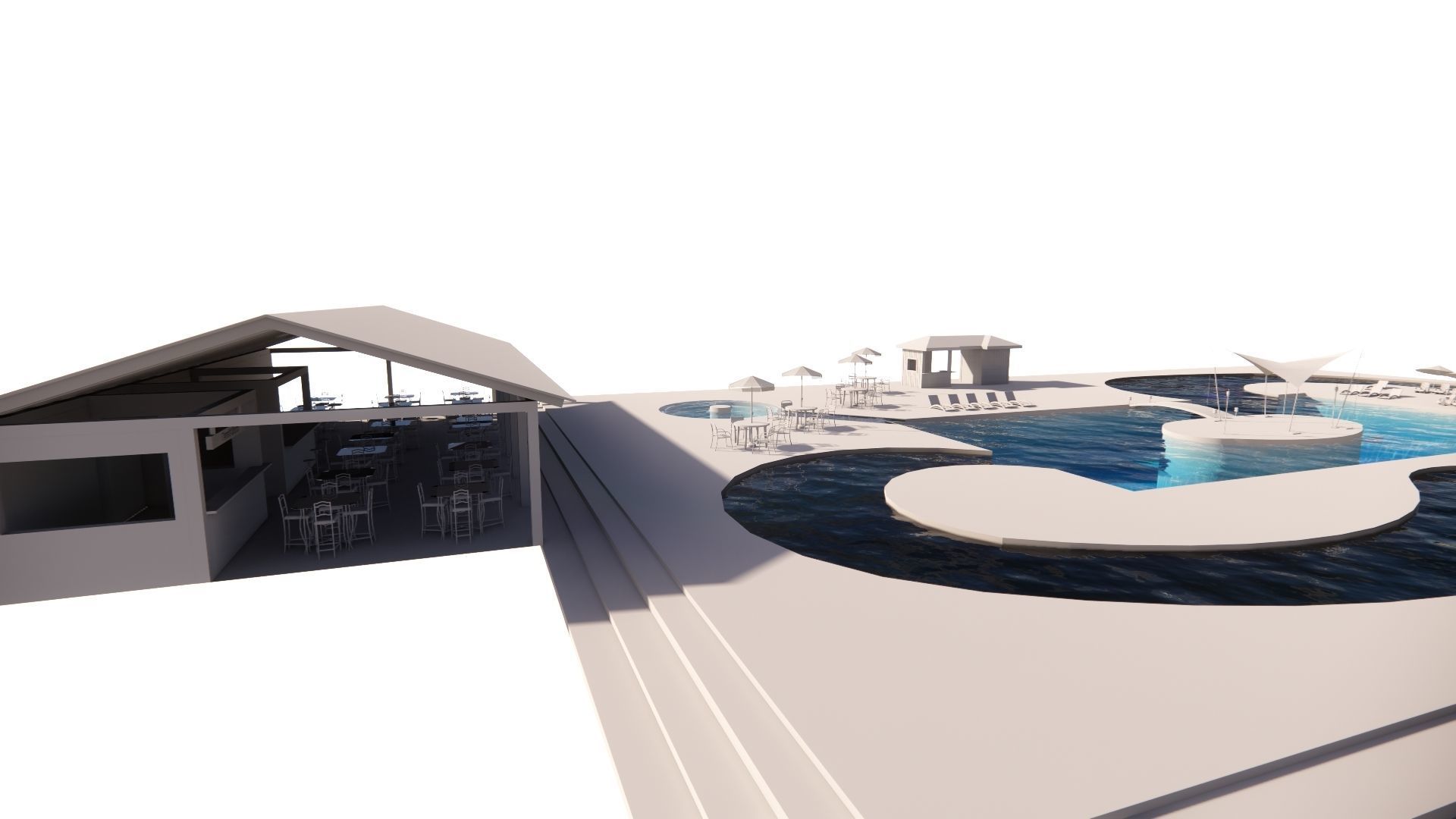 Swimming pool 3D model_12