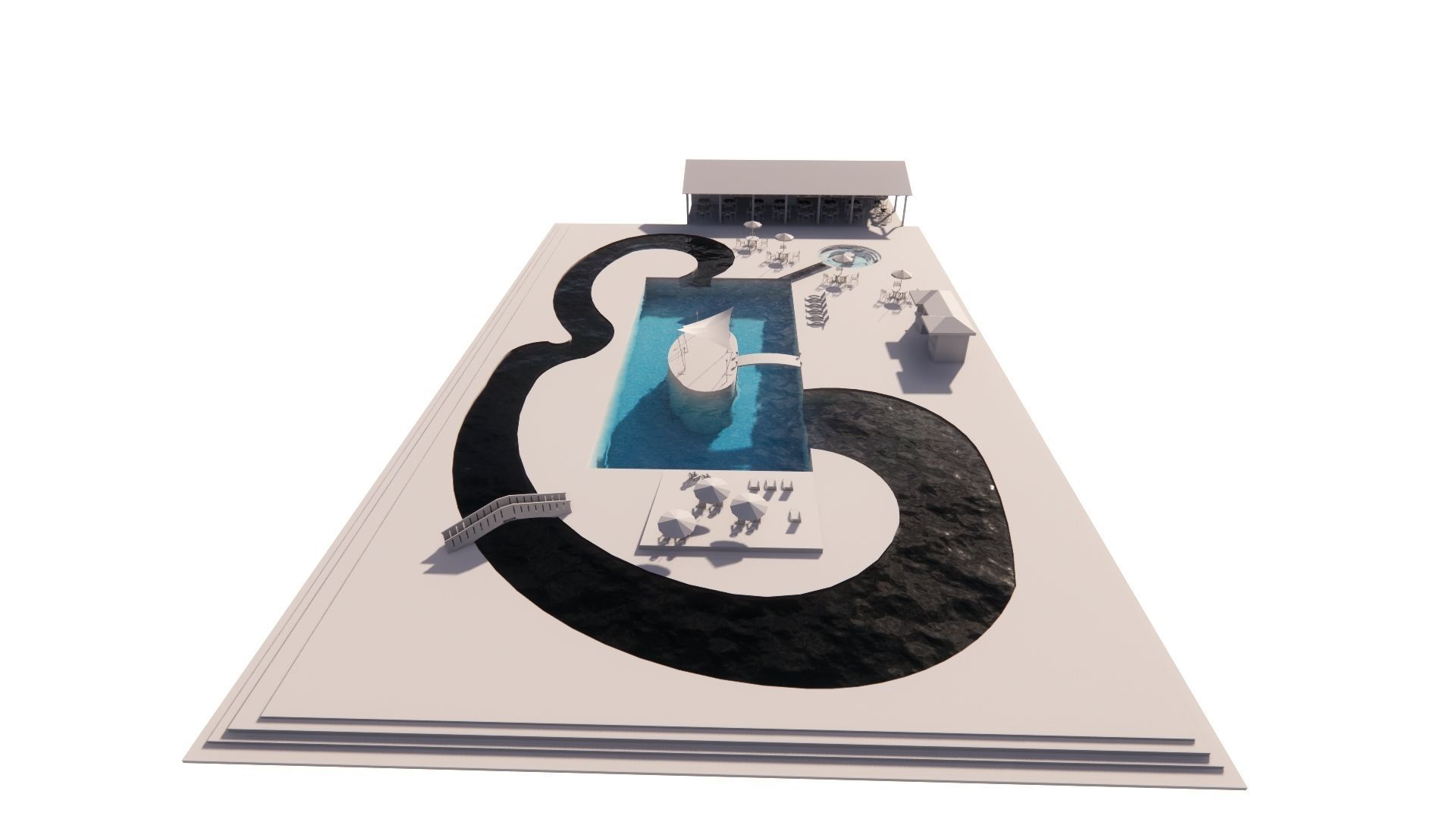 Swimming pool 3D model_15