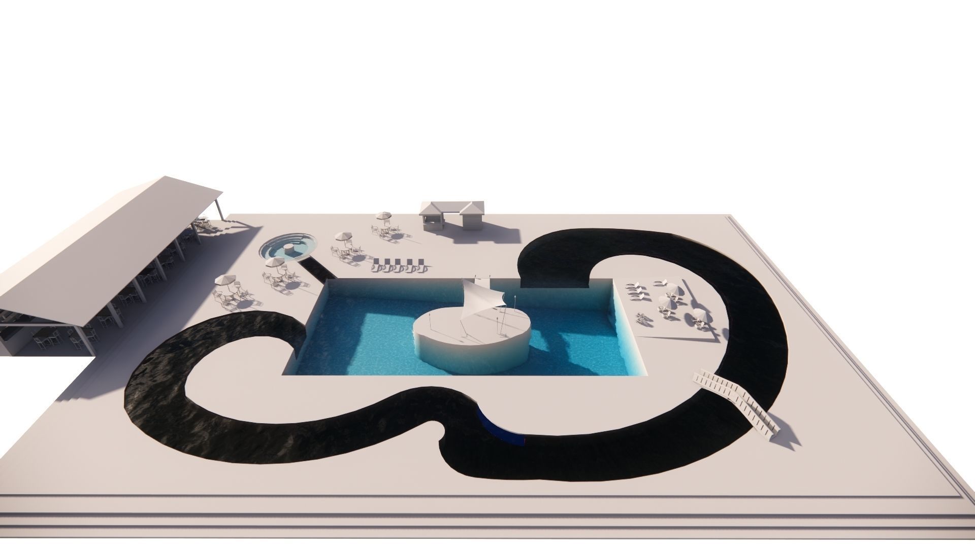 Swimming pool 3D model_14