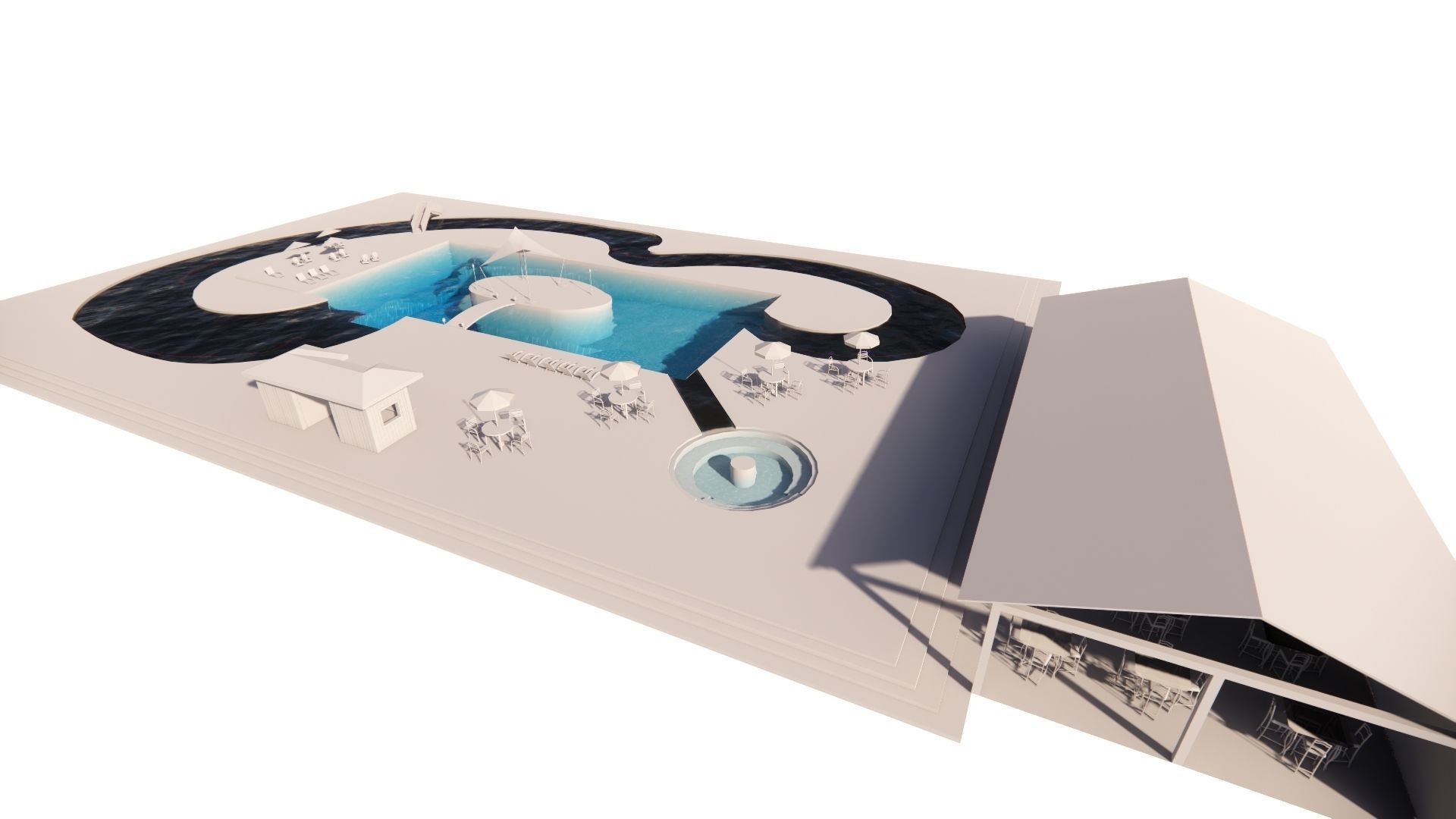 Swimming pool 3D model_17