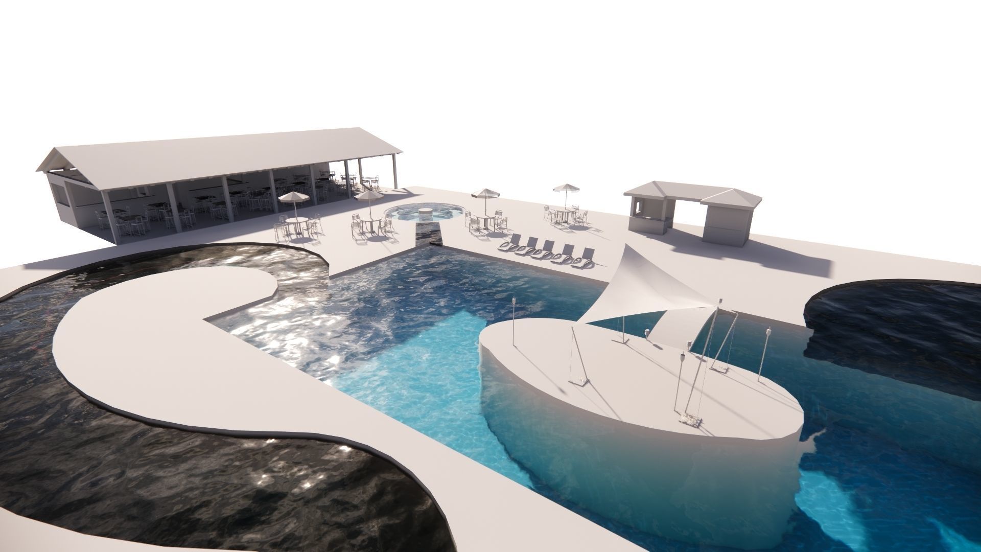 Swimming pool 3D model_21