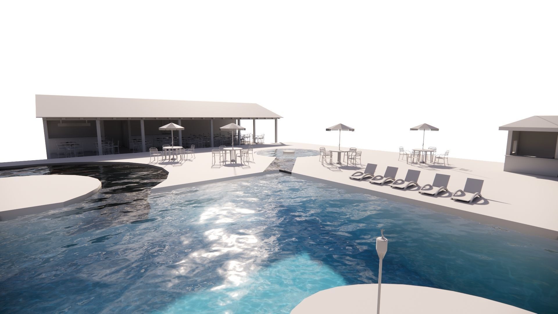 Swimming pool 3D model_20