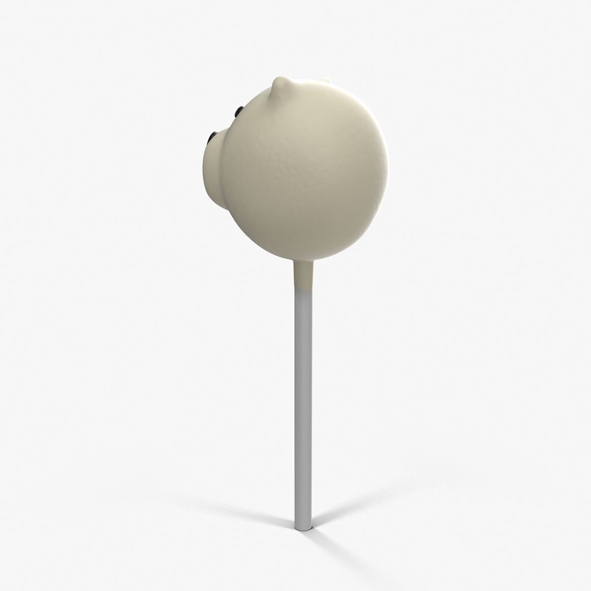 Cake Pop Bear Low-poly 3D model_11