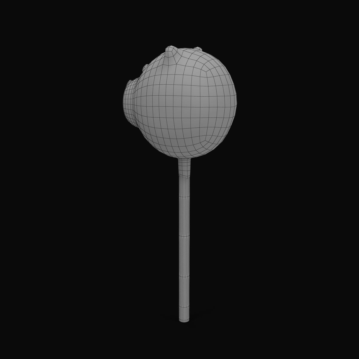 Cake Pop Bear Low-poly 3D model_27